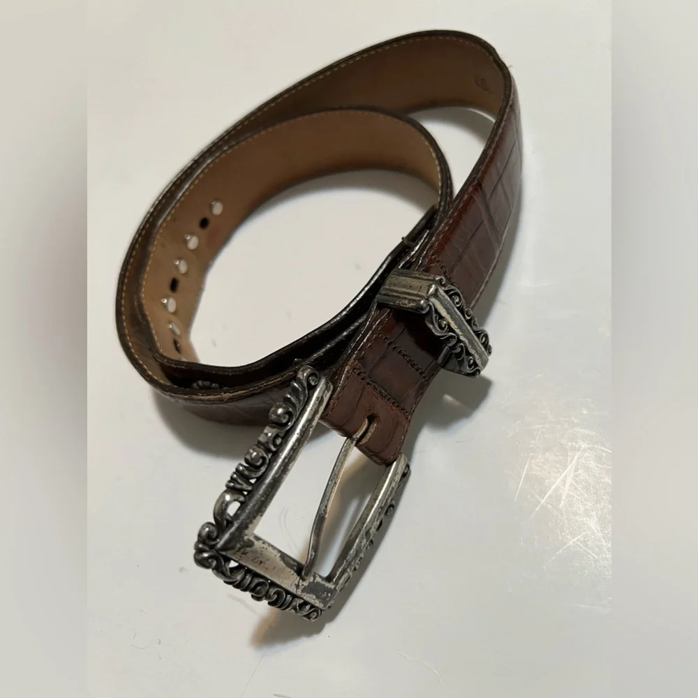 Brighton brown leather belt